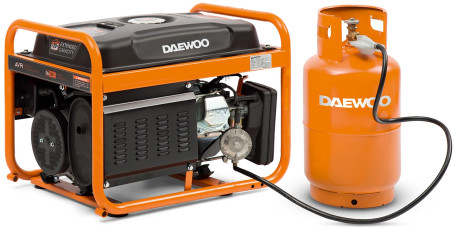 Генератор двухтопливный Daewoo GDA 3500DFE в Екатеринбурге
