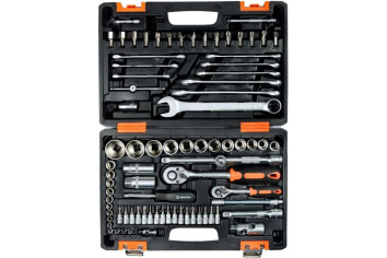 Набор инструментов Вихрь АВТО, 1/2&amp;quot; , 1/4&amp;quot; , CrV, в кейсе 82 предм