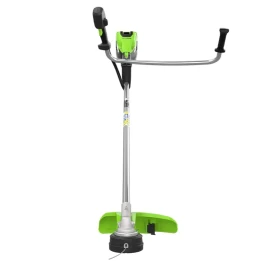 Триммер аккумуляторный Greenworks TB201H, 82V, 2,0 кВт, 46 см, c трехлопастным ножом и кусторезом, бесщеточный, без АКБ и ЗУ