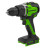 Дрель-шуруповерт аккумуляторная Greenworks Арт. 3707507,  24V, 90 Нм, бесщеточная, без АКБ и ЗУ в Екатеринбурге