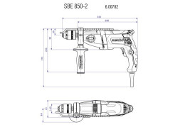 Ударная дрель Metabo SBE 850-2 600782510