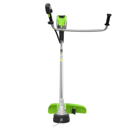 Триммер аккумуляторный Greenworks TB201H, 82V, 2,0 кВт, 46 см, c трехлопастным ножом и кусторезом, бесщеточный, с 1хАКБ 5 Ач и ЗУ в Екатеринбурге
