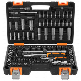 Набор инструментов Вихрь, 1/2", 1/4", CrV, в кейсе 108 предм