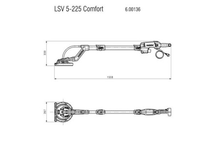 Шлифовальная машина для стен и потолков Metabo LSV 5-225 Comfort 600136000 в Екатеринбурге