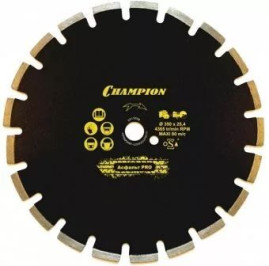 Диск алмазный CHAMPION асфальт PRO 400/25,4/10 Asphafight