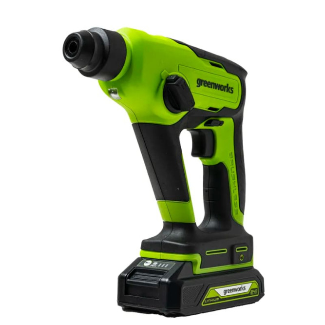 Перфоратор аккумуляторный бесщеточный Greenworks Арт. 3803107, 1,2 ДЖ, 24V, без АКБ и ЗУ в Екатеринбурге