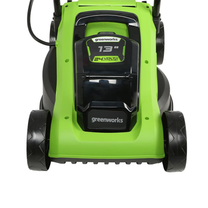 Газонокосилка аккумуляторная Greenworks G24LM33K2 24V (33 см) c АКБ 2АЧ и ЗУ, арт. 2509607