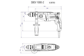 Ударная дрель Metabo SBEV 1000-2 600783500