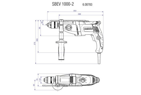 Ударная дрель Metabo SBEV 1000-2 600783500 в Екатеринбурге