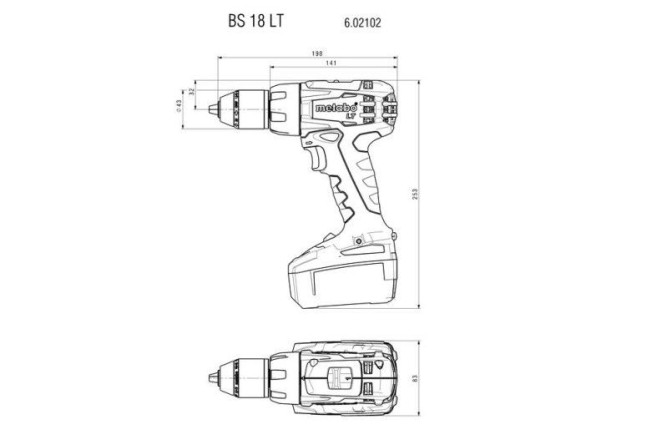 Аккумуляторная дрель-шуруповерт Metabo BS 18 LT 602102650 в Екатеринбурге