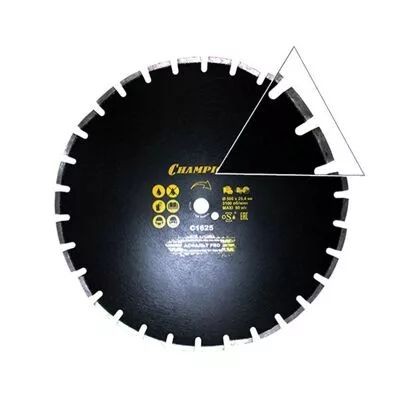 Диск алмазный CHAMPION асфальт PRO 500/25,4/10/4 Asphafight в Екатеринбурге