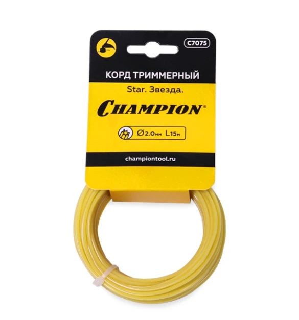 Корд трим.CHAMPION Star 2.0мм* 15м (звезда) в мотке в Екатеринбурге
