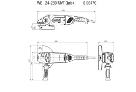 Угловая шлифовальная машина Metabo WE 24-230 MVT Quick 606470000