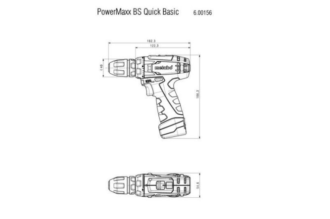 Аккумуляторная дрель-шуруповерт Metabo PowerMaxx BS Quick Basic 600156890 в Екатеринбурге