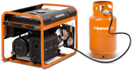 Бензогенератор двухтопливный Daewoo GDA 7500DFE