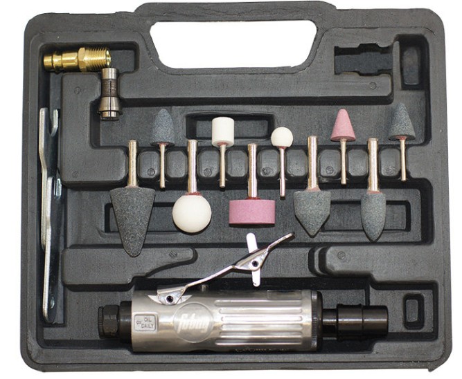 Пневмошлифмашина прямая с набором оснастки FUBAG GL170/25000 в Екатеринбурге