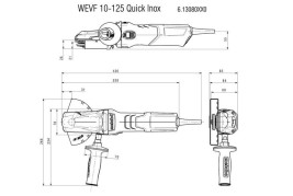 Угловая шлифовальная машина Metabo WEVF 10-125 Quick Inox 613080000