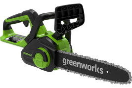 Цепная пила аккумуляторная Greenworks Арт. 2007807UB, 40V, 30 см,  с 1x АКБ 4Ач и ЗУ
