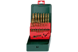 Набор сверел по металлу Metabo HSS-TiN 1-10мм (19шт)  627156000