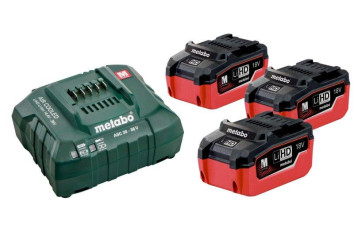 Базовый комплект Metabo 18 В LiHD 3х3,5Ач + ЗУ ASC 30-36V AIR COOLED 685101000