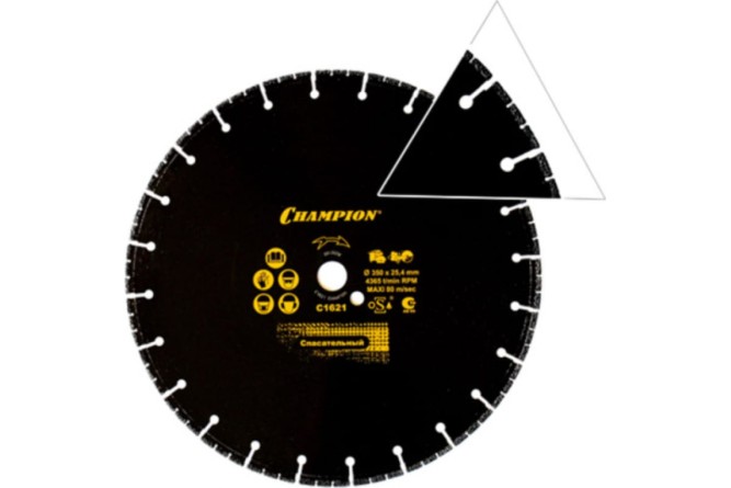 Диск алмазный CHAMPION спасательный PRO 350/25,4/4 V-tech Multi Purpose (многофункциональный) в Екатеринбурге