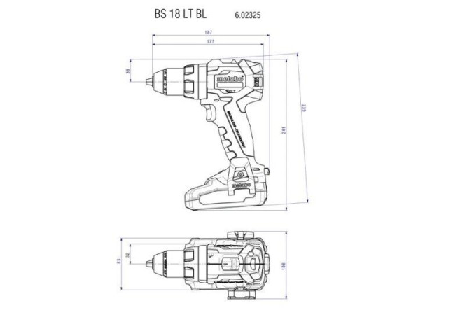 Аккумуляторная дрель-шуруповерт Metabo BS 18 LT BL 602325820 в Екатеринбурге