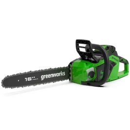 Цепная пила аккумуляторная Greenworks  GD40CS18, 40V, 40 см, бесщеточная,  до 1,8 КВт, с 1хАКБ 8Ач и ЗУ