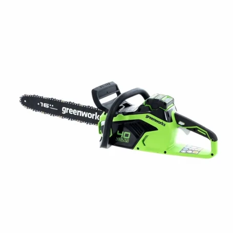Цепная пила аккумуляторная Greenworks  GD40CS18, 40V, 40 см, бесщеточная,  до 1,8 КВт, с 1хАКБ 8Ач и ЗУ в Екатеринбурге