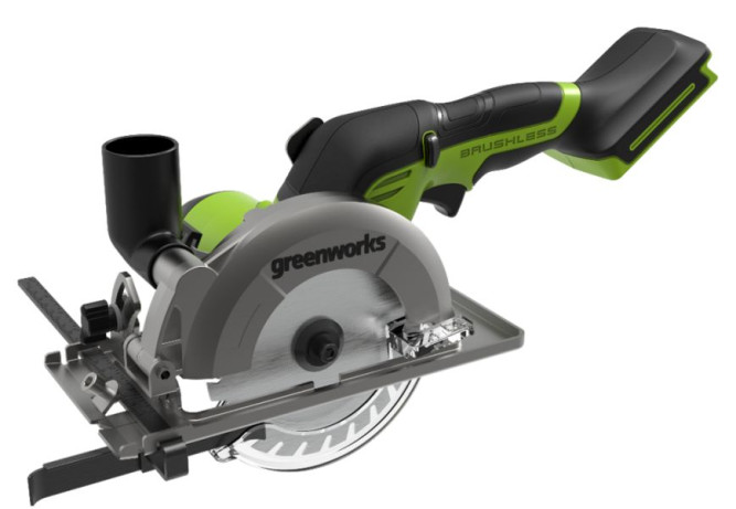 Циркулярная мини пила аккумуляторная Greenworks Арт. 1501207, 24V, бесщеточная, без АКБ и ЗУ в Екатеринбурге