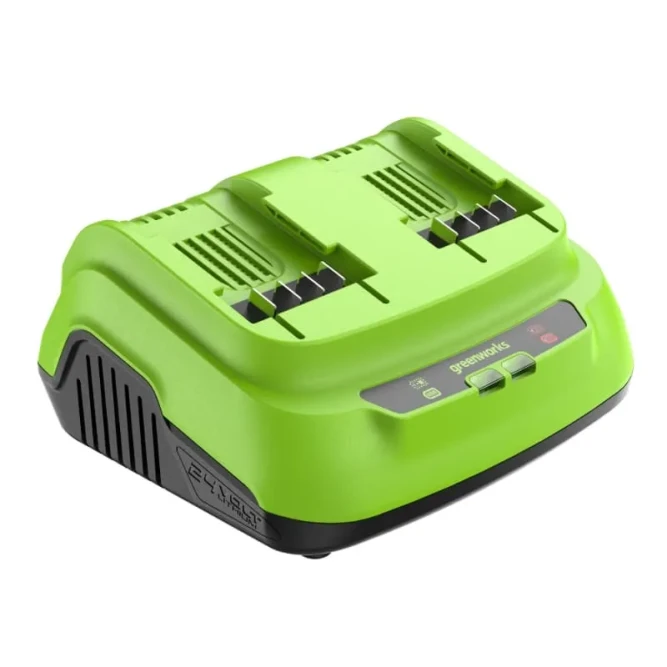 Ультрабыстрое двойное зарядное устройство Greenworks G24X2C8, 24V, 8A (2958807) в Екатеринбурге