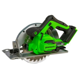 Циркулярная пила аккумуляторная Greenworks Арт. 1500907, 24V, бесщеточная, без АКБ и ЗУ