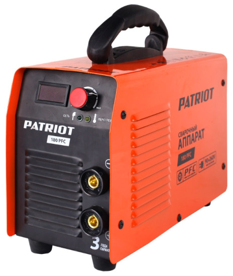 Сварочный аппарат инверторный Patriot 180 PFC в Екатеринбурге