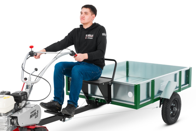 Прицеп для мотоблока Мобил К ТПМ-500 КОМФОРТ оцинкованный в Екатеринбурге