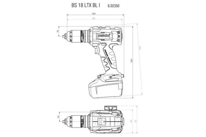 Аккумуляторная дрель-шуруповерт Metabo BS 18 LTX BL I 602350650 в Екатеринбурге
