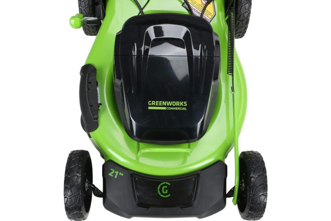 Газонокосилка самоходная, аккумуляторная Greenworks Арт. 2515907UB, 82V, 51 см, самоходная, бесщеточная, c 1хАКБ 5 Ач. и ЗУ