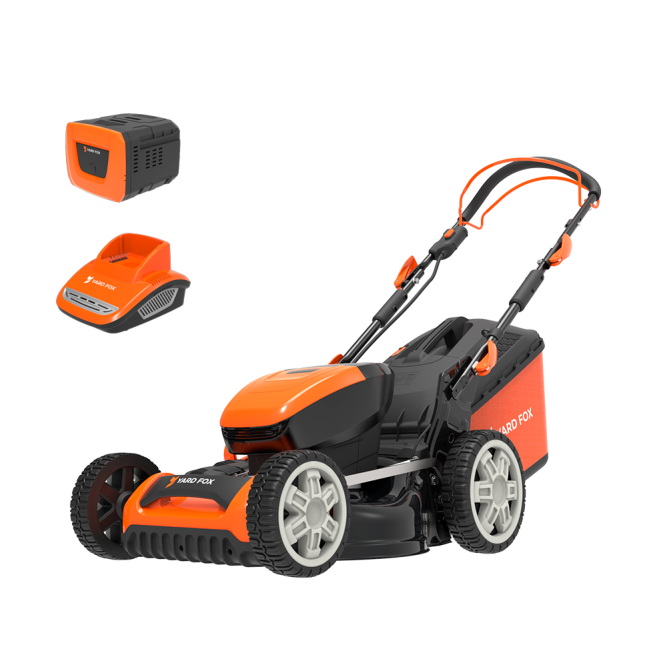 Аккумуляторная самоходная газонокосилка 60V YARD FOX EL 4655 B SET