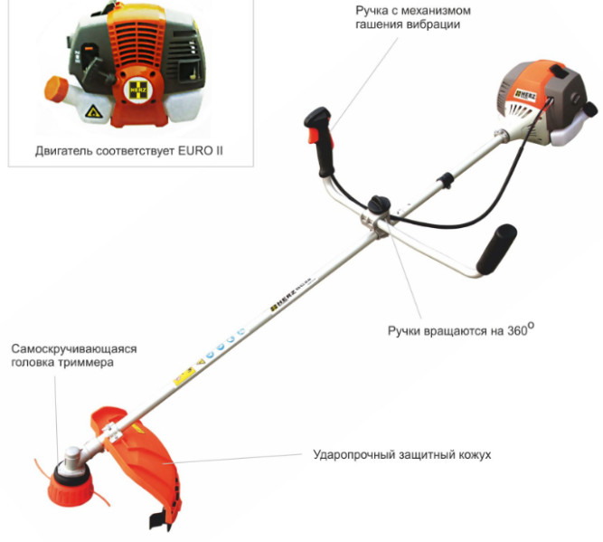 Триммер бензиновый Herz BC-46 в Екатеринбурге