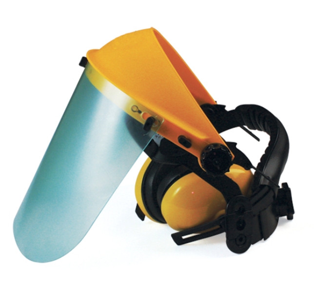 Маска защитная (плекс) с наушниками Unisaw Professional Quality в Екатеринбурге