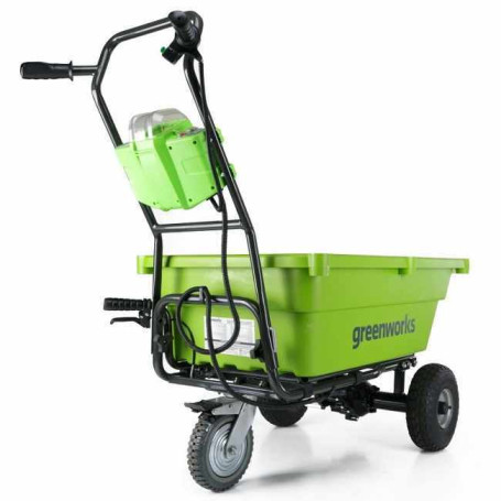 Садовая тележка самоходная Greenworks Арт. 7400007UB, 40V, 106 л, с 1хАКБ 4 Ач и ЗУ в Екатеринбурге