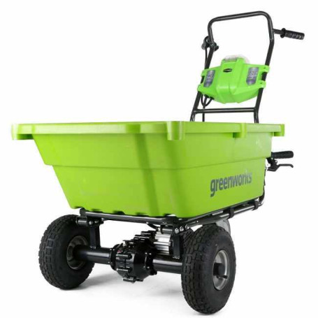 Садовая тележка самоходная Greenworks Арт. 7400007UB, 40V, 106 л, с 1хАКБ 4 Ач и ЗУ в Екатеринбурге