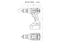Аккумуляторная дрель-шуруповерт Metabo BS 18 LT Quick 602104500