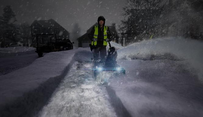 Снегоуборщик аккумуляторный Greenworks Арт. 2602507, 82V, 56 см, бесщеточный, без АКБ и ЗУ в Екатеринбурге