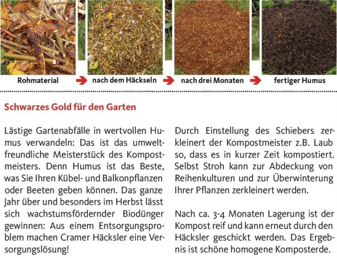 Профессиональный садовый измельчитель Cramer KOMPOSTMEISTER 3500 в Екатеринбурге
