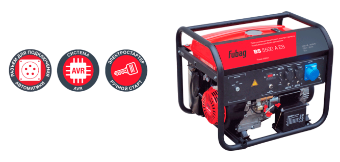 Бензогенератор FUBAG BS 5500 A ES в Екатеринбурге