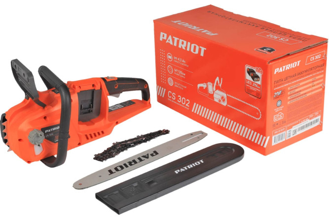Аккумуляторная цепная пила PATRIOT CS 302 2*21В UES (без акб и зу) в Екатеринбурге
