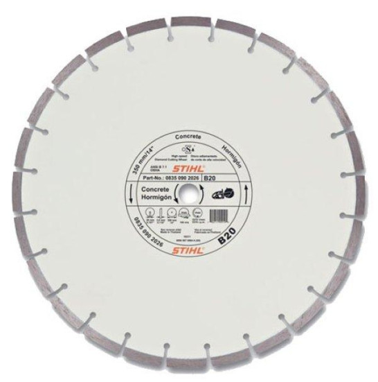 Алмазный диск 350х20мм по бетону B20 Stihl 08350907026 в Екатеринбурге