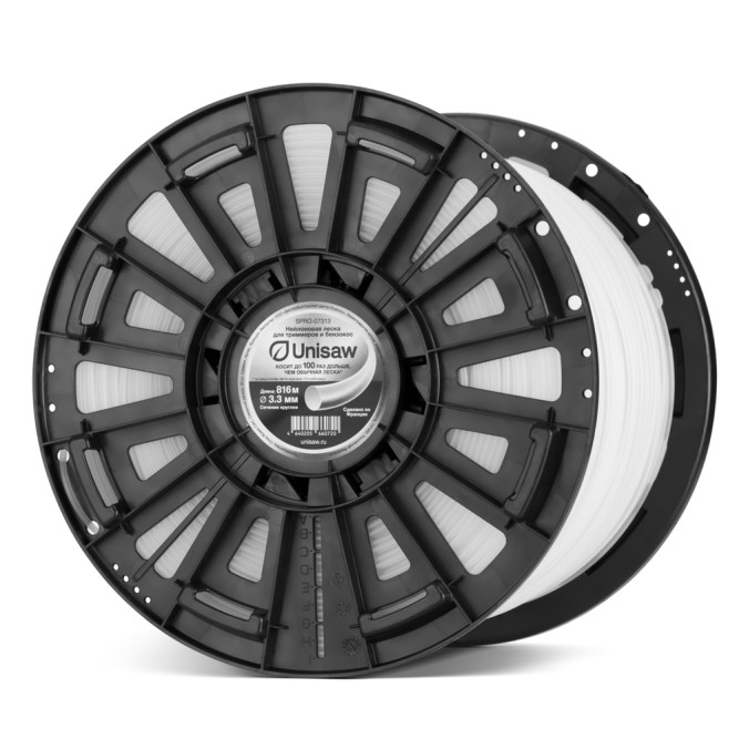 Леска триммерная 3.3 мм 816 м круглая, Unisaw в Екатеринбурге