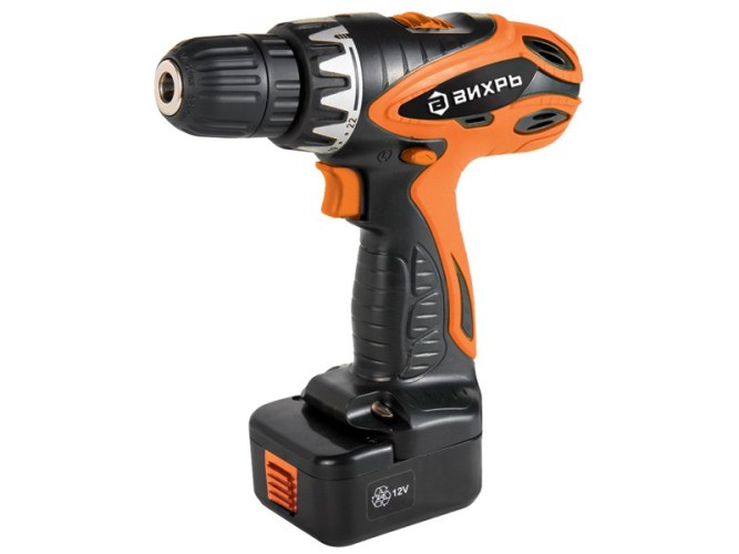 Дрель-шуруповерт аккумуляторная Вихрь ДА-12-1к в Екатеринбурге