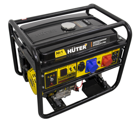 Бензогенератор Huter DY9500LX-3 PRO-электростартер (380В/220В) в Екатеринбурге