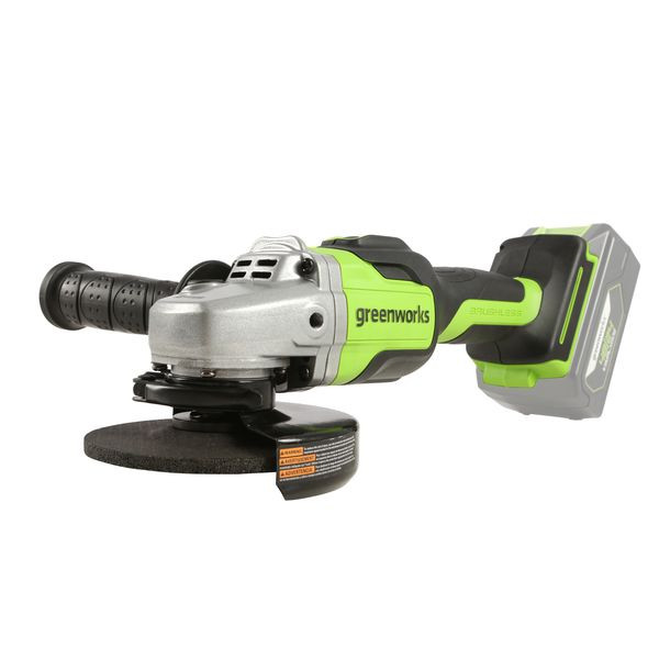 Угловая шлифовальная машина, аккумуляторная Greenworks Арт. 3200207UB, 24V,  бесщеточная, c 1хАКБ 4 Ач и ЗУ в сумке в Екатеринбурге